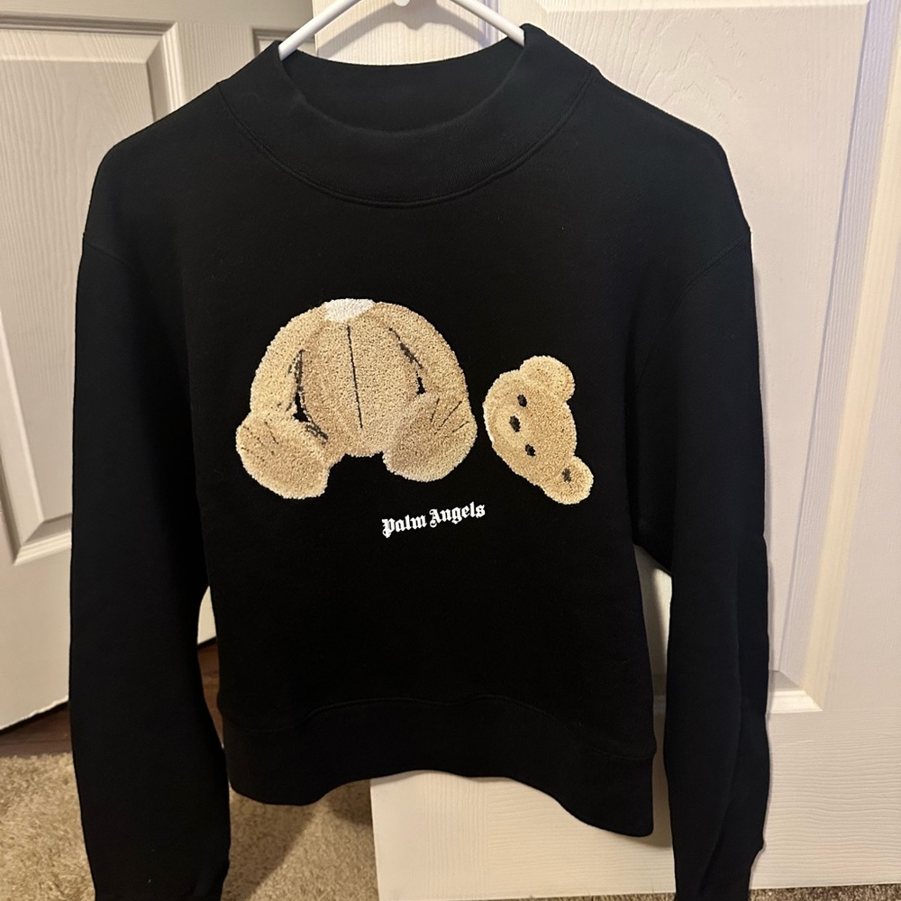 Palm Angels fitted Palm Bear Crew Sweatshirt